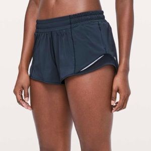Navy Lululemon Hotty Hot Short 2.5”